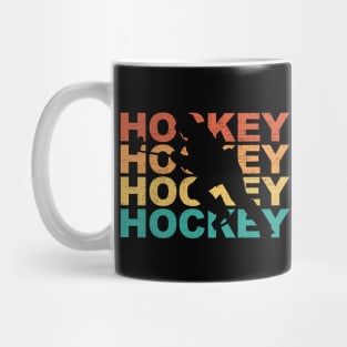 Retro Hockey Gift For Hockey Players Mug